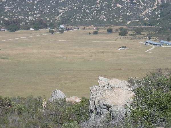 Ranch house and a bit south.